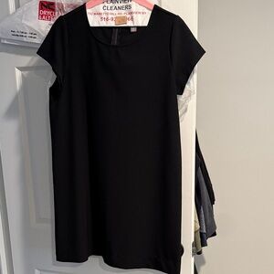 Elegant Crepe Black Dress